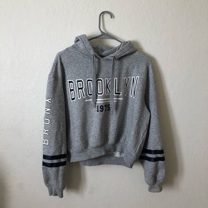 H&M brooklyn cropped hoodie